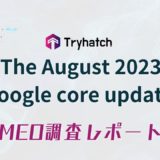 2023年8月 Core Updateに関するMEOレポート(全30ページ)」を無償公開